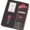 Zippo - Polished Chrome Lighter, Fluid & Flint Pack -Cheap T-Shirt Store 420405 000 001