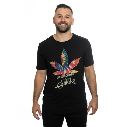 Cheech & Chong Rainbow Leaf T-Shirt 1 Cheech & Chong Rainbow Leaf T-Shirt -Cheap T-Shirt Store 578780 cheech and chong rainbow m 3xl black 000 002