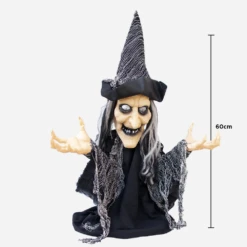 Animated Ground Breaker Witch 60cm