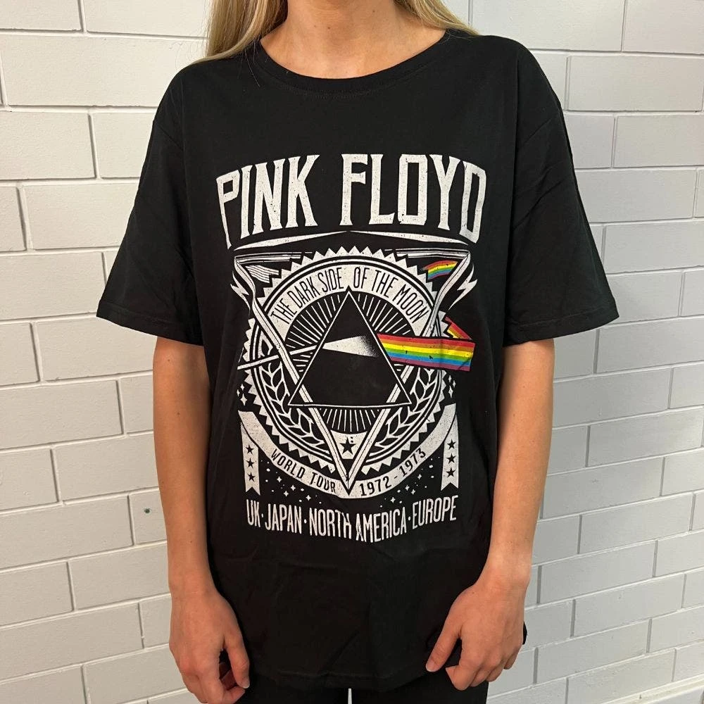 Pink Floyd Dark Side Of The Moon World Tour Full Logo Tee 5 Pink Floyd Dark Side Of The Moon World Tour Full Logo Tee - Image 3