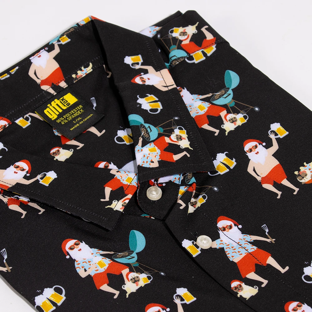 Santa With Beer Christmas Shirt L/XL 4 Santa With Beer Christmas Shirt L/XL - Image 2