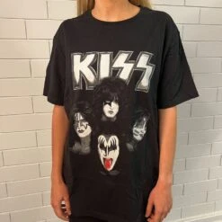 KISS Group Shot Faces Tee 6 KISS Group Shot Faces Tee -Cheap T-Shirt Store tee 19